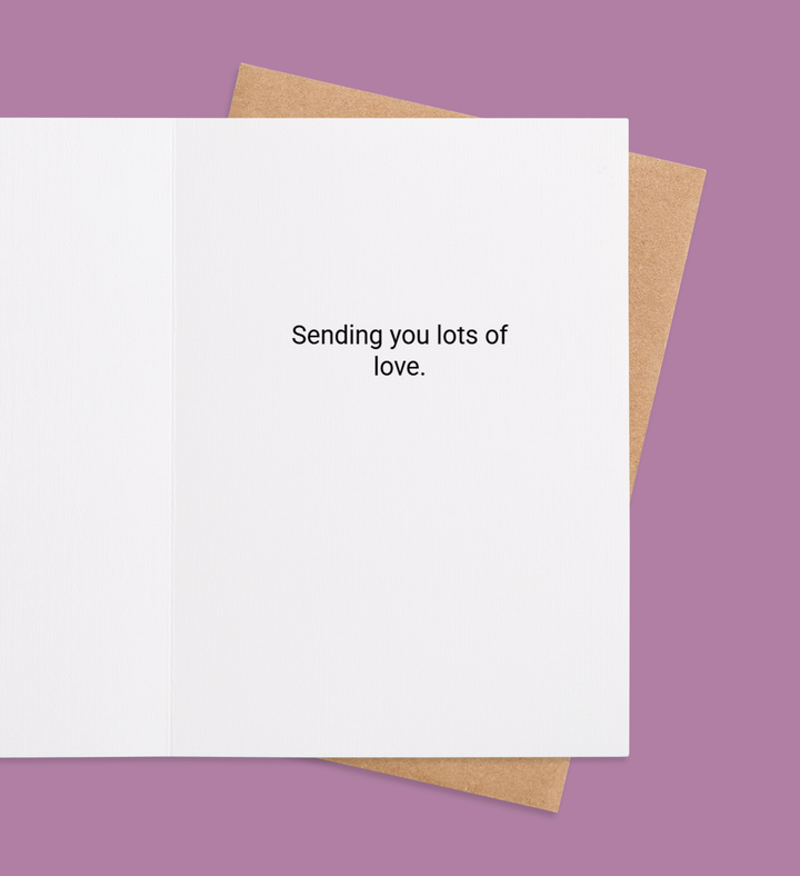 Plaid Heartstrings for Dad Inside view