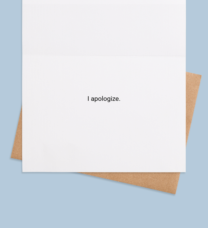 Crabby Apology Inside view